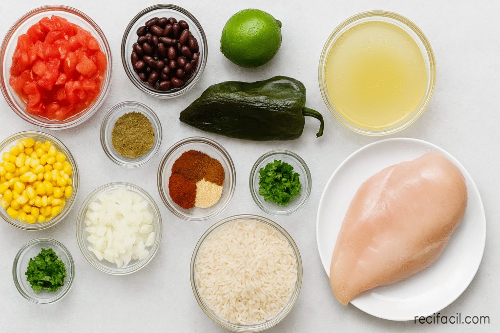 One-Pot Mexican Chicken and Rice: