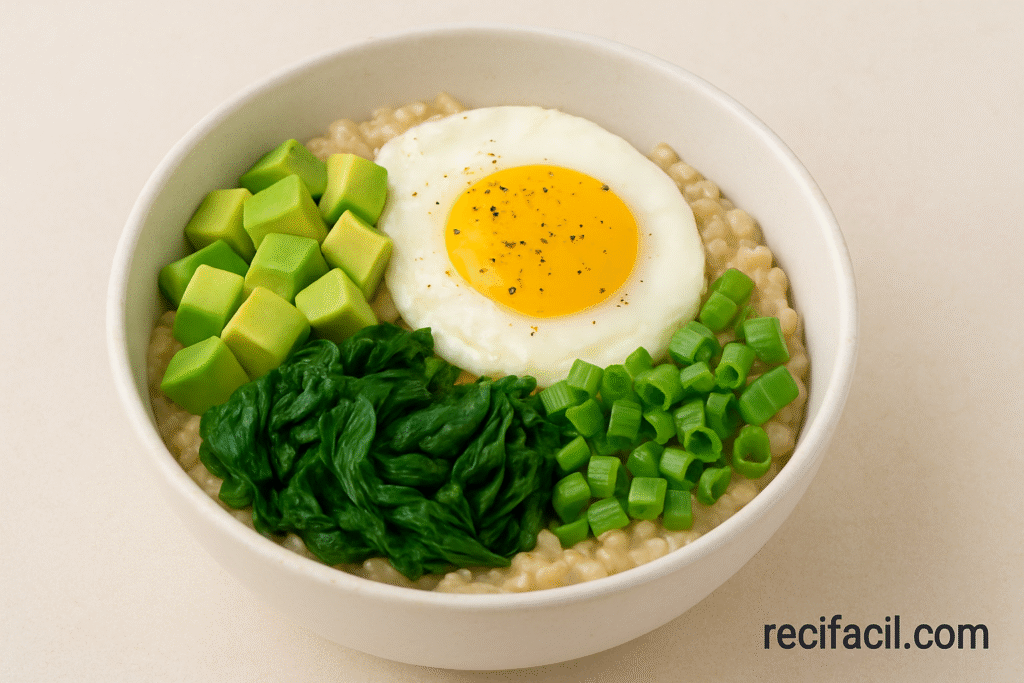 Transform Your Breakfast with This Savory Oatmeal Bowl Recipe