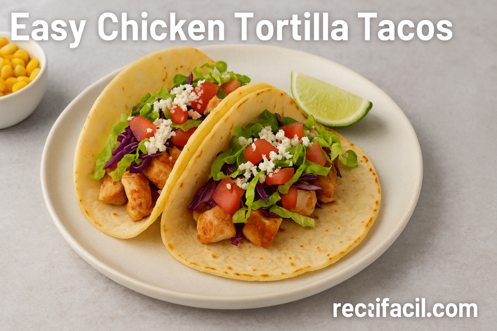 Easy Chicken Tortilla Tacos