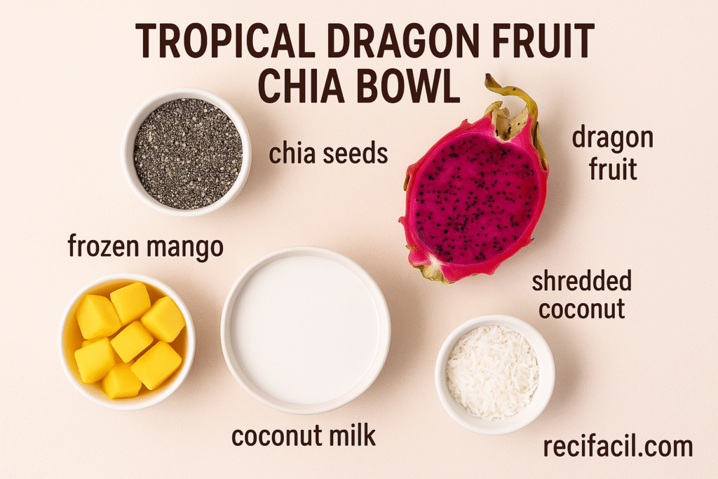 Tropical Dragon Fruit Chia Bowl – The 2025 Summer Breakfast Craze