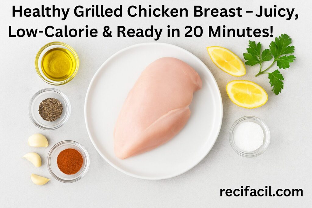 Healthy Grilled Chicken Breast – Juicy, Low-Calorie & Ready in 20 Minutes!
