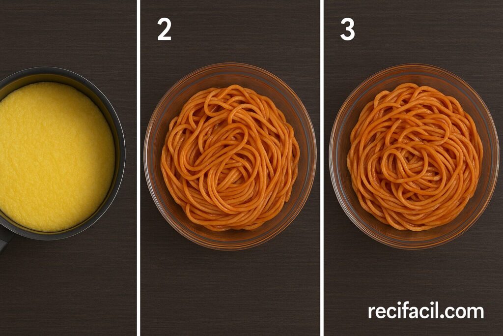Tomato Basil Pasta with Polenta