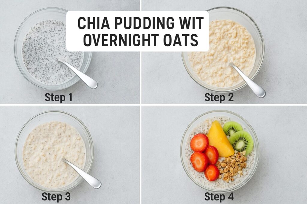Easy Steps to Make Chia and Oats Pudding