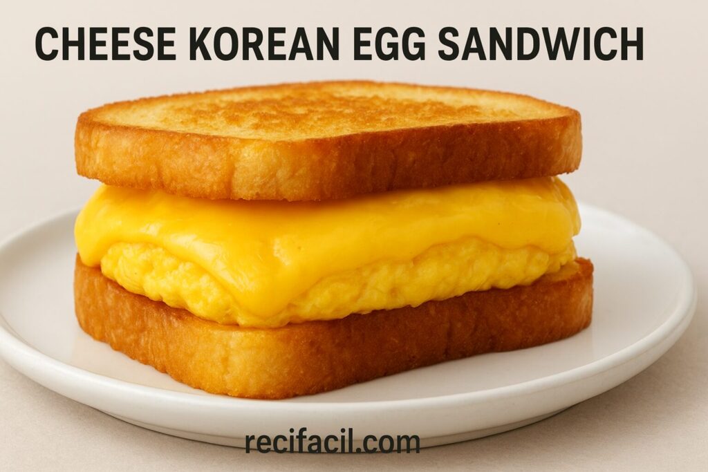 Cheese Korean Egg Sandwich