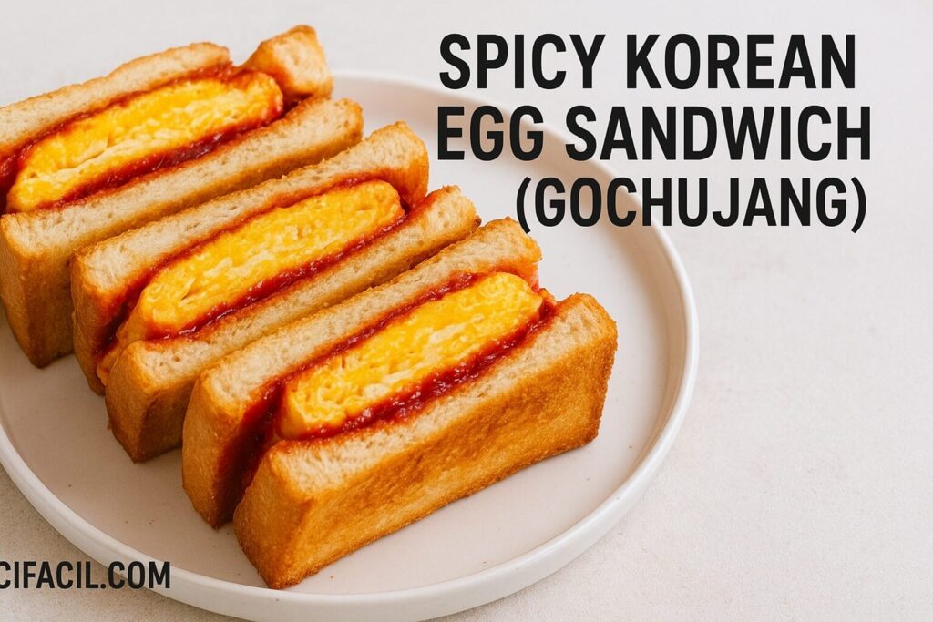 Spicy Korean Egg Sandwich (Gochujang)