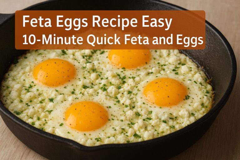 Feta Eggs Recipe Easy 10-Minute Quick Feta and Eggs