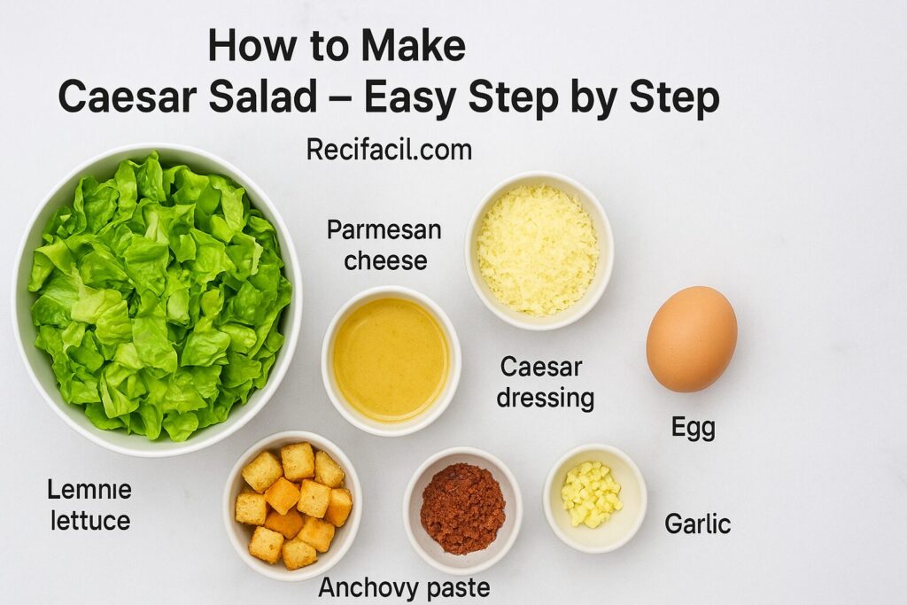 How to Make Caesar Salad – Easy Step by Step