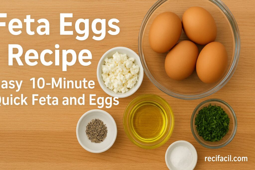 Ingredients for the Feta Eggs